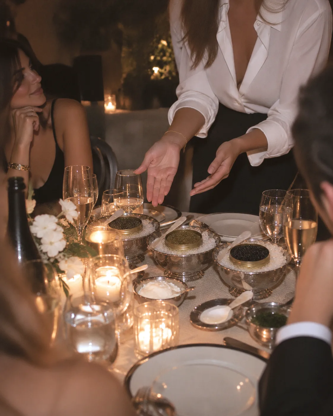 Private Feier auf Mallorca: ein Dinner bei Kerzenschein mit Kaviar
